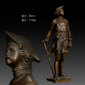 銅製 ブロンズ 西洋人物立像 彫刻像 置物 西洋美術 br10041の画像1