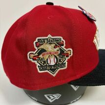 新品73/4インディアンス　ワフー酋長カスタムピンズ付　ニューエラ　 59FIFTY INDIANS NEW ERA 帽子 キャップ_画像5