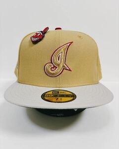 インディアンス73/4 海外限定ニューエラキャップ　 59FIFTY ワフー酋長ピンズ付き　新品未使用　INDIANS NEW ERA