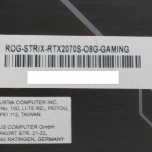 NVIDIA ASUS GeForce RTX2070Super 8GB ROG STRIX GAMING OC 【グラフィックボード】の画像7