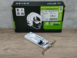 NVIDIA 玄人志向 GeForce GT1030 2GB EX OC White LP 【グラフィックボード】