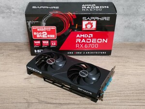AMD SAPPHIRE Radeon RX6700 10GB GAMING OC 【グラフィックボード】