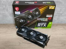 NVIDIA MSI GeForce RTX3060Ti 8GB GAMING X TRIO 【グラフィックボード】_画像1