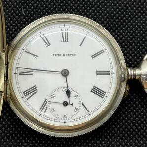 SEIKO（セイコー） TEIMEKEEPER 両蓋 懐中時計 銀ブタ 動作品アンティーク(Antique pocket watch）★同梱可 No.1129の画像2