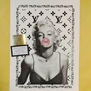 DEATH NYC 世界限定100枚 アートポスター　マリリンモンロー　ガム　LOUISVUITTON　ルイヴィトン　Banksy　バンクシー　現代アート