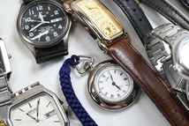 腕時計 約50本セット CITIZEN/SEIKO/YSL/CASIO/RAYMONDWEIL/DW/EXCEED 銀製クオーツ 懐中時計 ビンテージ 大量 まとめ売り ジャンク機械式1_画像10