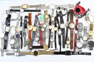 腕時計 約50本セット Burberry/SEIKO/CITIZEN/TIMEX/ミリタリー/海軍/RADO/AKTEO クオーツ ビンテージ 大量 まとめ売り ジャンク機械式5