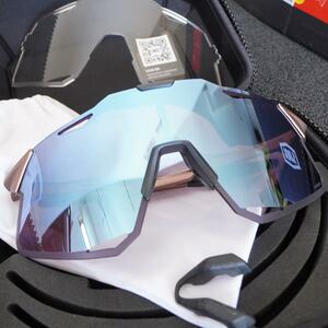 100％ HYPERCRAFT ハイパークラフト　ブルーミラーレンズ・クリアー Matte Copper Chromium HiPER Blue Multilayer Mirror Lens