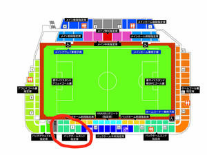 ■4月7日(日) 14:00キックオフ　J2リーグ 第９節 ニッパツ三ツ沢球技場 「 横浜FC vs いわきFC 」バックホームエンド指定席 通路側 連番