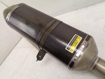 GSR750 GR7NA 11-16 akrapovic アクラポビッチ ヘクサゴナル カーボン スリップオン サイレンサー マフラー【E208】_画像9