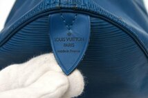 【極美品】 ルイヴィトン Louis Vuitton エピ キーポル50 トレドブルー ボストンバッグ 旅行バッグ メンズ レディース 定価約21万 B0180_画像10