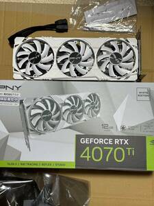 【購入一月半・納品書つき・購入から3年保証】GeForce RTX 4070 Ti 12GB VERTO LED トリプルファン White edition