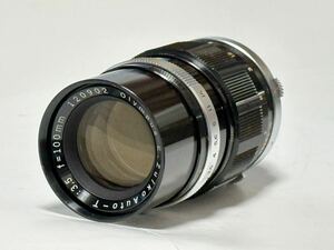 Olympus E Zuiko Auto-T 1:3.5 f=100mm オリンパス 中玉にホコリ、糸カビあり