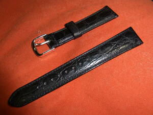 *USED*ALBA Alba original leather belt ( black ) installation width :18mm*④