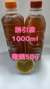日本蜜蜂誘引液1200ml ミツロウ50g