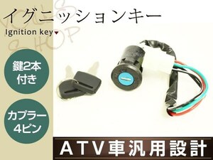 メール便 中華モンキー イグニッションキー 汎用 モンキー ATV イグニッションキー キー2本 ほとんどの50cc,70cc,90cc,110cc,150cc,250cc