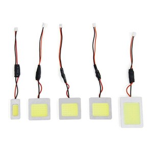 【メール便送料無料】 ダイハツ タントカスタム L385S H19～ ハイパワー LED ルームランプ セット 5P 面発光 COB 室内 ホワイト SMD 定電圧