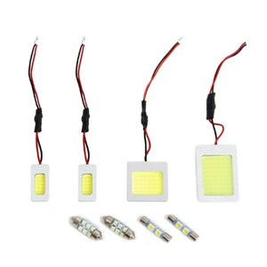 【メール便送料無料】 スバル レガシィ ワゴン BP H15～H21 ハイパワー LED ルームランプ セット 8P 面発光 COB 室内 ホワイト SMD 定電圧