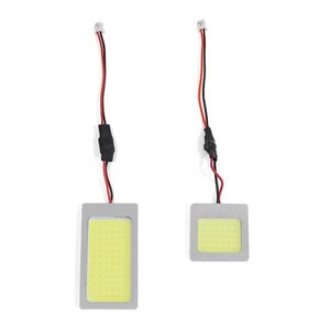 【メール便送料無料】 トヨタ ラウム EXZ15 H9～H15 ハイパワー LED ルームランプ セット 2P 面発光 COB 室内灯 ホワイト SMD 定電圧回路