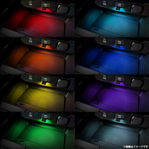 新型 セレナ C28 LED コンソール イルミネーション ライト USB型 Type-C 明暗センサー 調光機能 発光カラー8色 点滅モード RGB PDポート_画像4