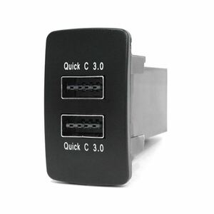 【メール便送料無料】 ホンダ ライフ JC1/JC2 H20.11～H26.4 USBポート 3.0A スイッチホール カバー ２ポート 後付け 充電 ホンダAタイプ
