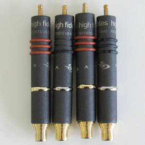 High Fidelity Cables / 磁気伝導技術応用ケーブルコネクター / 4個（2ペア）の画像1