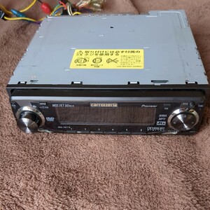 動作品 pioneer carrozzeria DVD DVH-P077 1DIN カーステ CD DVD プレーヤー　カロッツェリア　パイオニア