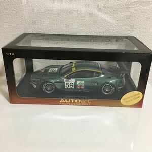 【美品】1/18 AUTOart オートアート MOTORSPORT Aston Martin DBR9 '05 Le Mans #59 (Green) ル　マン グリーン