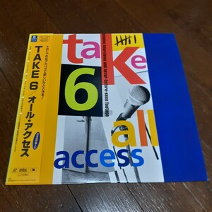 TAKE 6 - ALL ACCESS / オール・アクセス 1992 日本盤,JAPAN レーザーディスク,LASERDISC, w/OBI,帯 wplp-9079