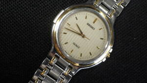 ☆SEIKO セイコー vintage DOLCE ドルチェ【8J41-6110】メンズ クォーツ腕時計 動作品☆