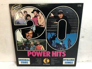 40317S 12inch LP★20 POWER HITS★GLEN CAMPBELL/THE HOLLIES/PINK FLOYD/CLIFF RICHARD/THE STEPPENWOLF/T.REX/HONEY CONE/他★JA-101