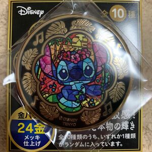 ディズニー　24K 金バッジ　スティッチ