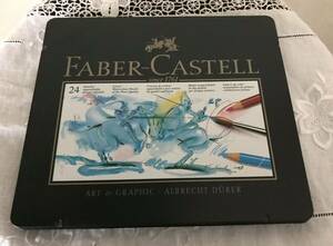 FABER-CASTELL ファーバーカステル アルブレヒト デューラー　水彩鉛筆　24色　缶入