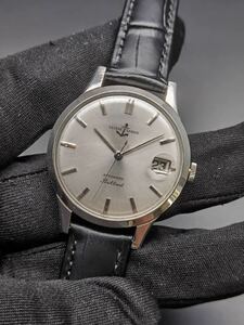  б/у Ulysse Nardin ULYSSE NARDIN brilliant N-146 платина 850 Date античный Vintage серебряный мужской самозаводящиеся часы наручные часы 