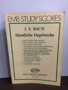 楽譜　バッハ：全オルガン作品集　J.S.BACH Complete Organ Works　J92403