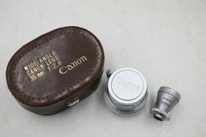 Canon キヤノン WIDE-ANGLE CANON LENS 35mm f:2.8 カメラレンズ ケース付（B2686）