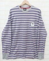 3T3303■FTC STRIPED L■S TEE エフティーシー ロングスリーブポケットTシャツ_画像1