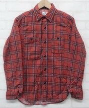 6T2343■FWK ENGINEERED GARMENTS WORK SHIRT MADRAS PLAID SIZE0 エンジニアードガーメンツ 長袖マドラスチェックワークシャツ レディース_画像1