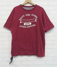 6T0240■BARNS 半袖リバーシブルTシャツ バーンズ_画像1