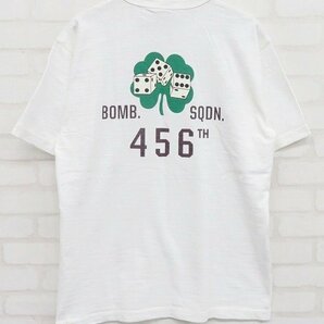 7T6708【クリックポスト対応】未使用品 BUZZ RICKSON'S 456TH BOMB SQUADRON 半袖Tシャツ BR78957 バズリクソンズの画像1