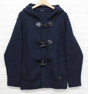 3T1628■バーバリーブラックレーベル ダッフルニット BURBERRY BLACK LABEL