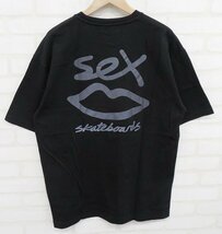 6T4727【クリックポスト対応】 SEX SKATEBOARDS 半袖ロゴTシャツ セックススケートボード_画像1