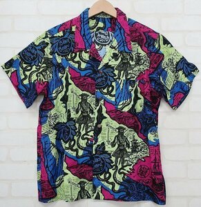 3T1897■THREE FACE teach hawaiian shirts スリーフェイス ハワイアンシャツ アロハシャツ