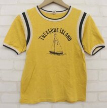 3T6947■クリックポスト対応■UES TREASURE ISLAND 半袖フットボールTシャツ ウエス_画像1