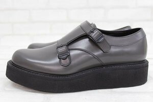 1S6991#footthecoacher DOUBLE MONK HARDER foot The Coach .- leather monk shoes 