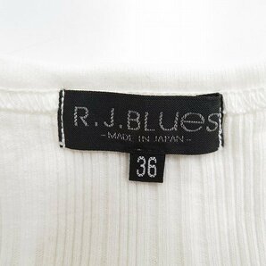 6T5202【クリックポスト対応】 RJB 5分袖VネックリブTシャツの画像3