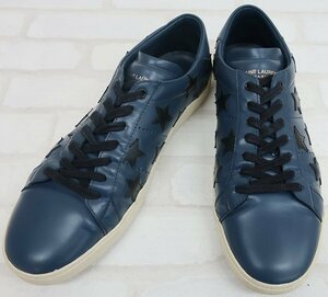 1S6171■サンローラン スターパッチレザースニーカー SAINT LAURENT STARS PATCHED SNEAKERS