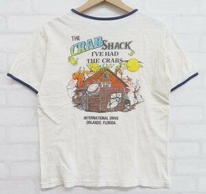 7T1805【クリックポスト対応】ウエアハウス I'VE HAD THE CRABS 半袖リンガーTシャツ WAREHOUSE