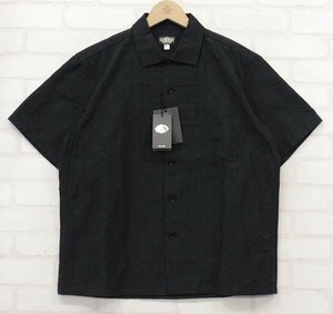 2T5436【クリックポスト対応】未使用品 ブラックサイン ペイズリージャガードシャツ BLACKSIGN Paisley Jacquard Panel Chest Shirt