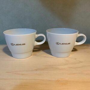 ★レクサス ペア マグカップ ノベルティ レア 非売品　LEXUS 美濃焼 グッズ 陶器製 コーヒーカップ 